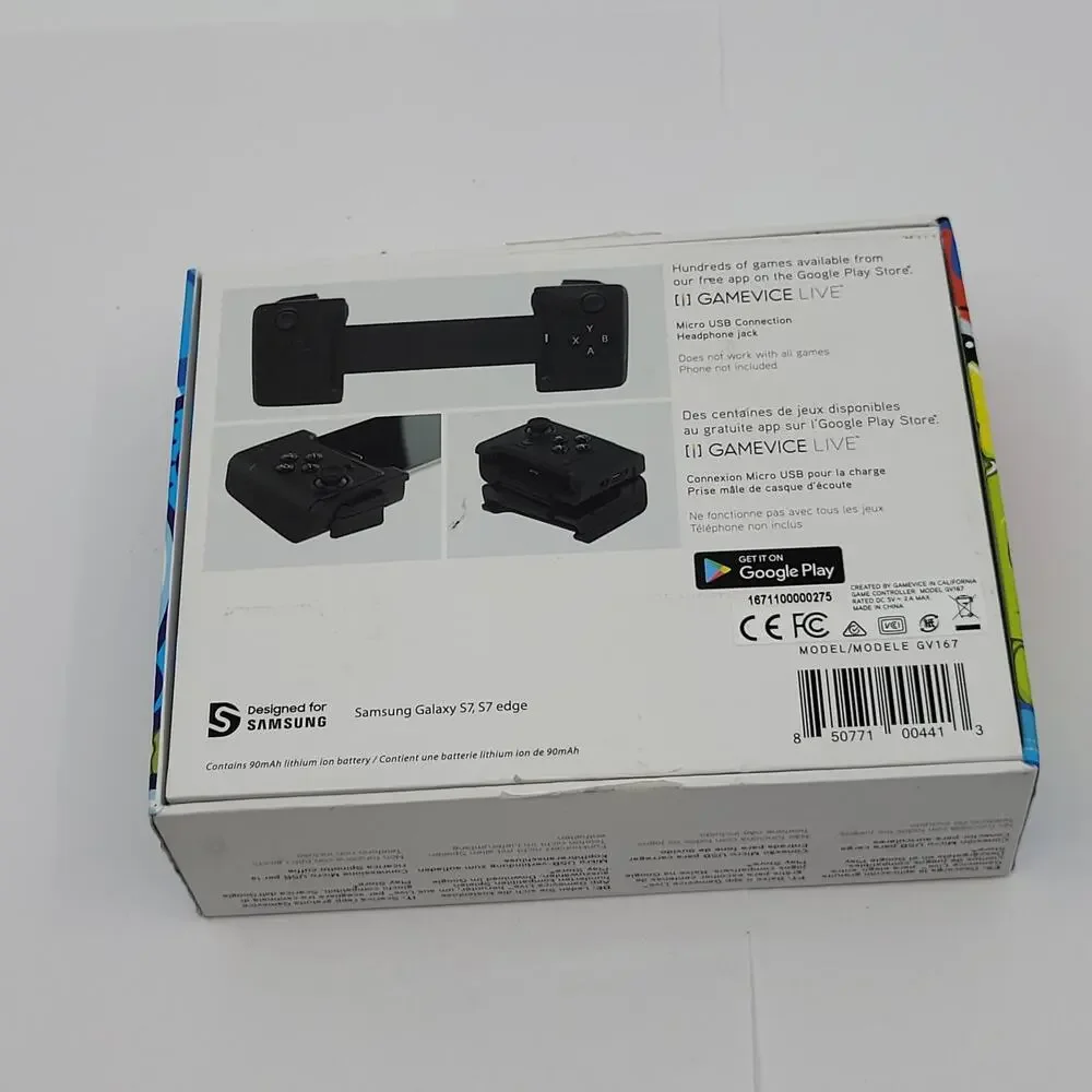 Gamevice  Model GV167 Controller for Samsung Galaxy for Galaxy S7, S7 Edge